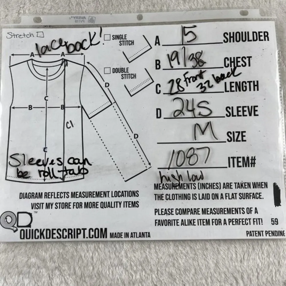 Vanity Flannel Open Front Shirt Size M Purple Plaid Womens Lace Boho Western Top Size M - Image 3