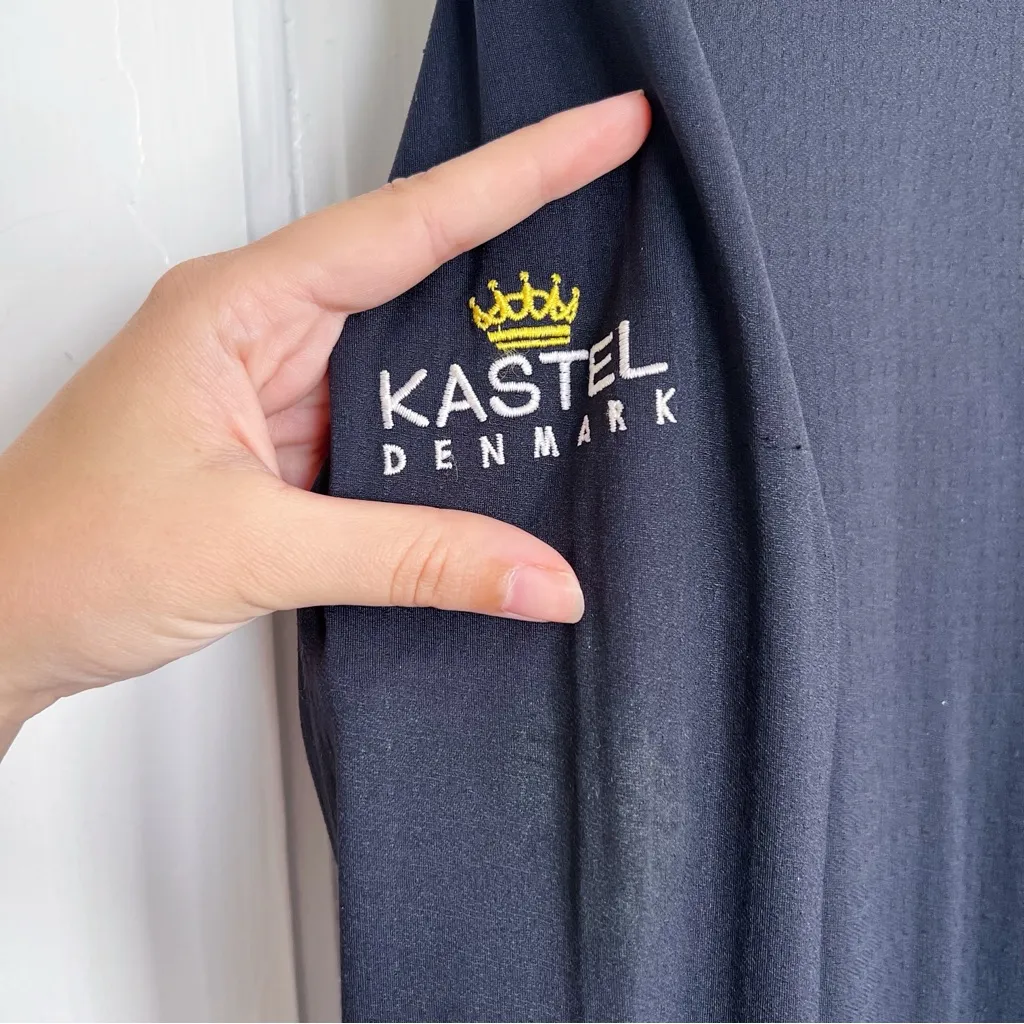 KASTEL Denmark • Charlotte 1/4 zip sun shirt black purple mesh horseback riding - Image 4