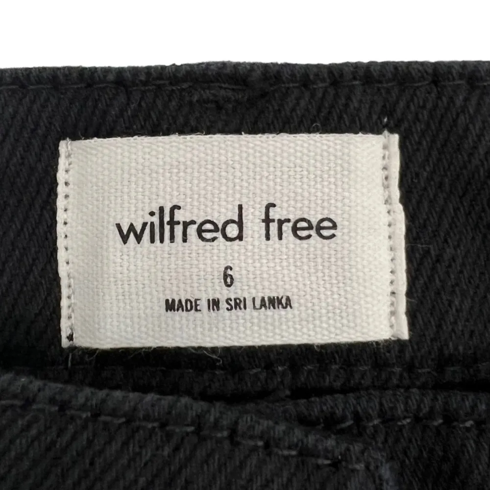 Wilfred Free Twostep Flare Leg High Waisted Jeans Black Women’s Size 6 - Image 10