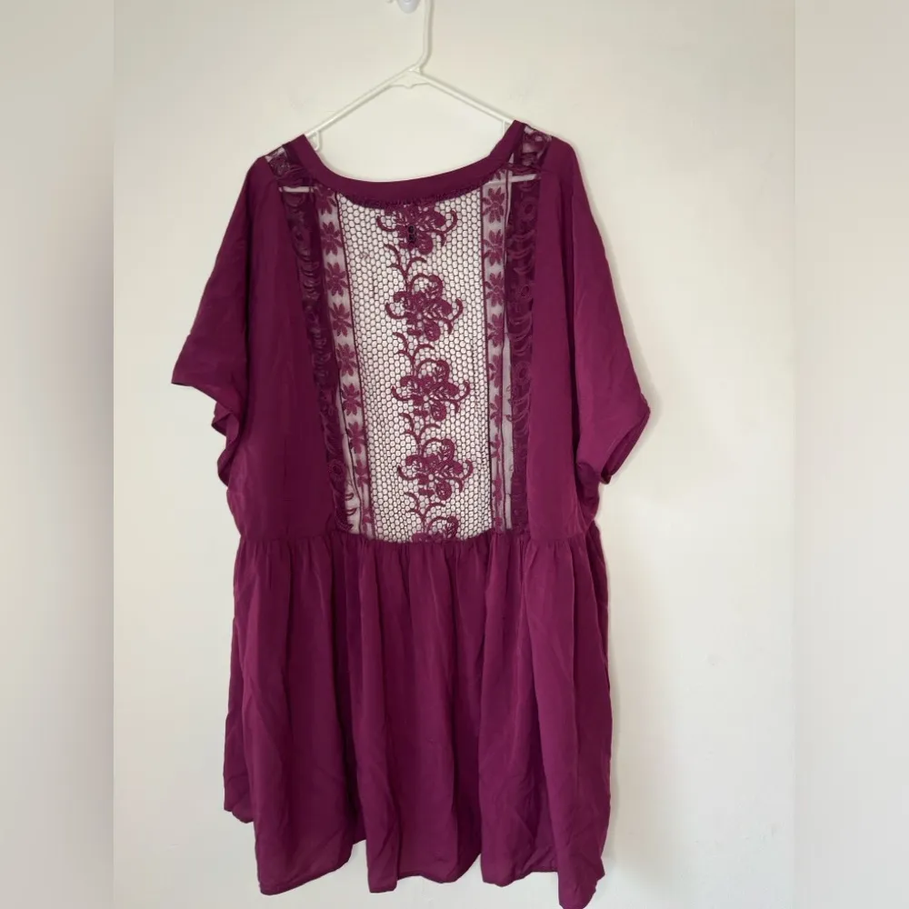 Lane Bryant Lace Short sleeves Pink Open Cardigan Size 22 NWT Lightweight - Image 4