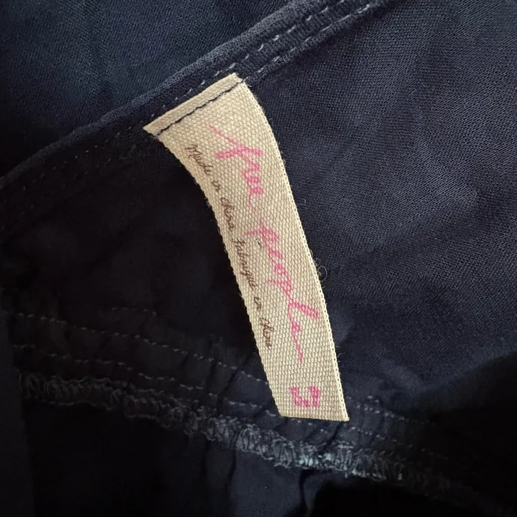 Free People Blue Floral Mini‎ Dress Size Small - Image 4