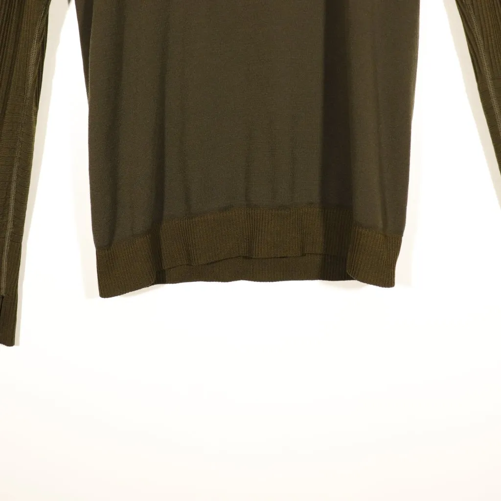 EUC Lululemon Dark Green Brown Pullover Size 10 - Image 5
