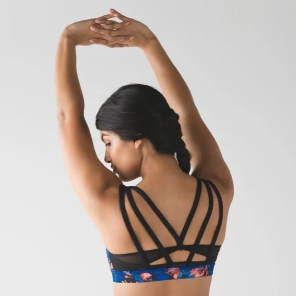 Lululemon Mini Paint Storm Harbor Blue Energy Bra (Exhale) - Image 2