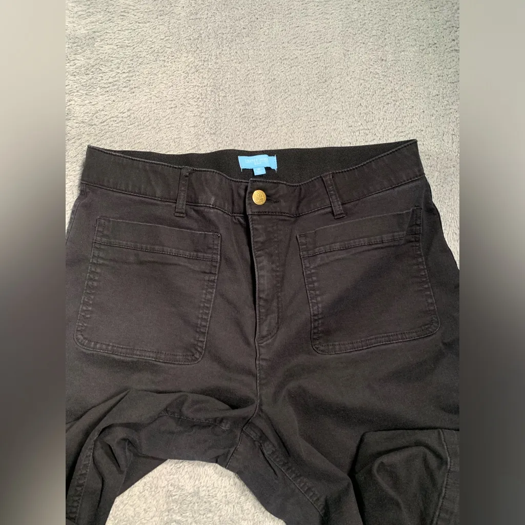 Draper James RSVP Black Wide-Leg Pants 16 - Image 5