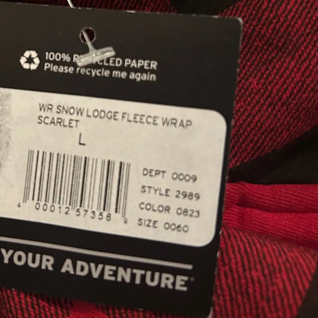 Eddie Bauer  Snow Lodge Faux Shearling-Lined Wrap Jacket Buffalo Check Large NEW - Image 10