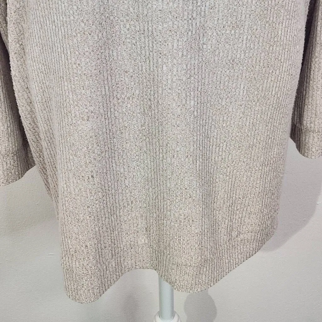 Bobi Cream Ribbed Knit Tunic NWT Size Small Revolve Cream Long Top - Image 4