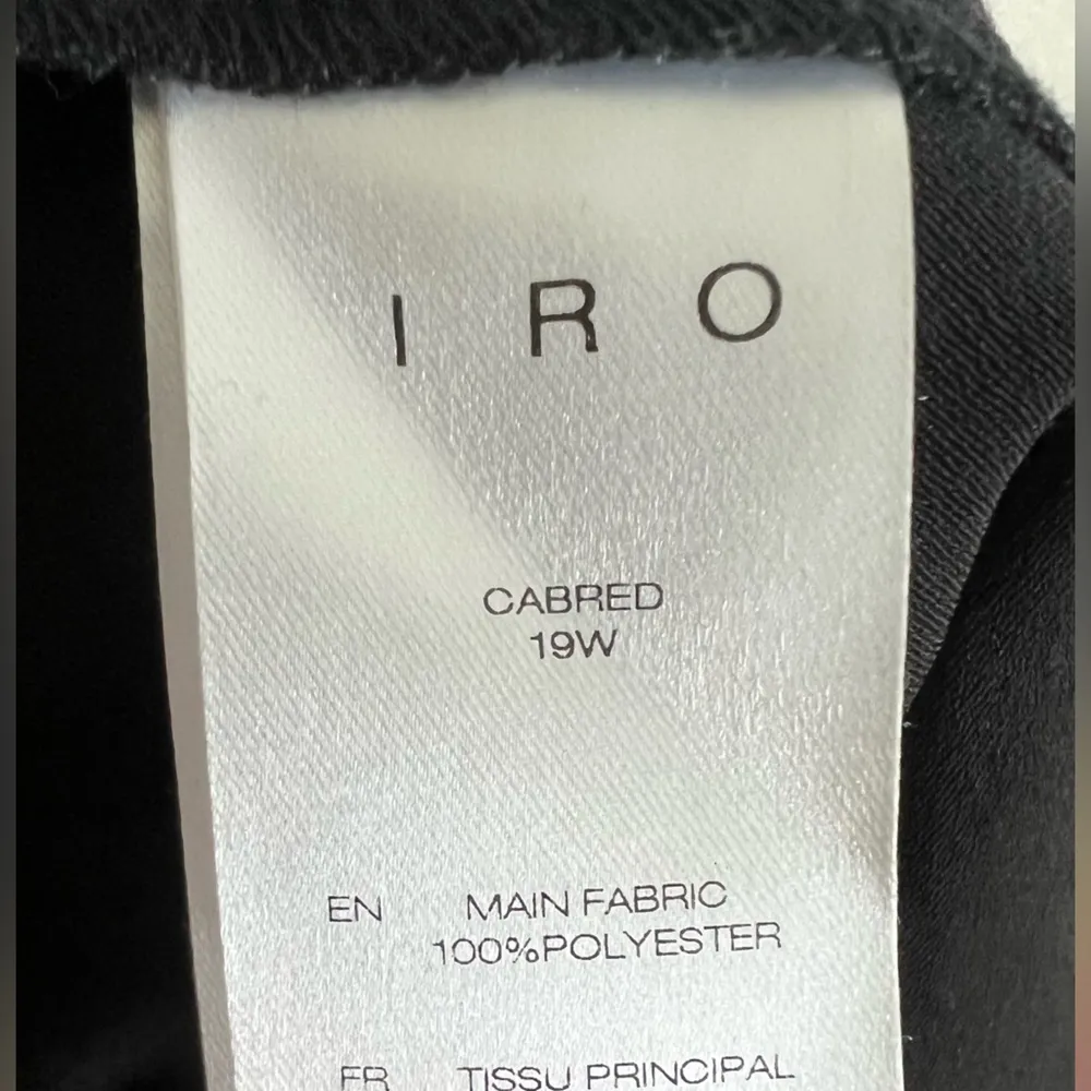 IRO  Black Mini Skater Wrap Skirt - Image 14