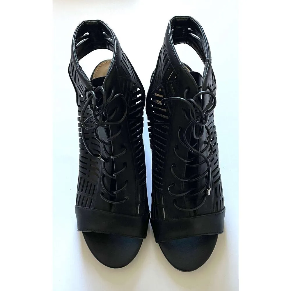 Sam Edelman Rocco Heeled Sandals Booties Black Size 7.5 - Image 10