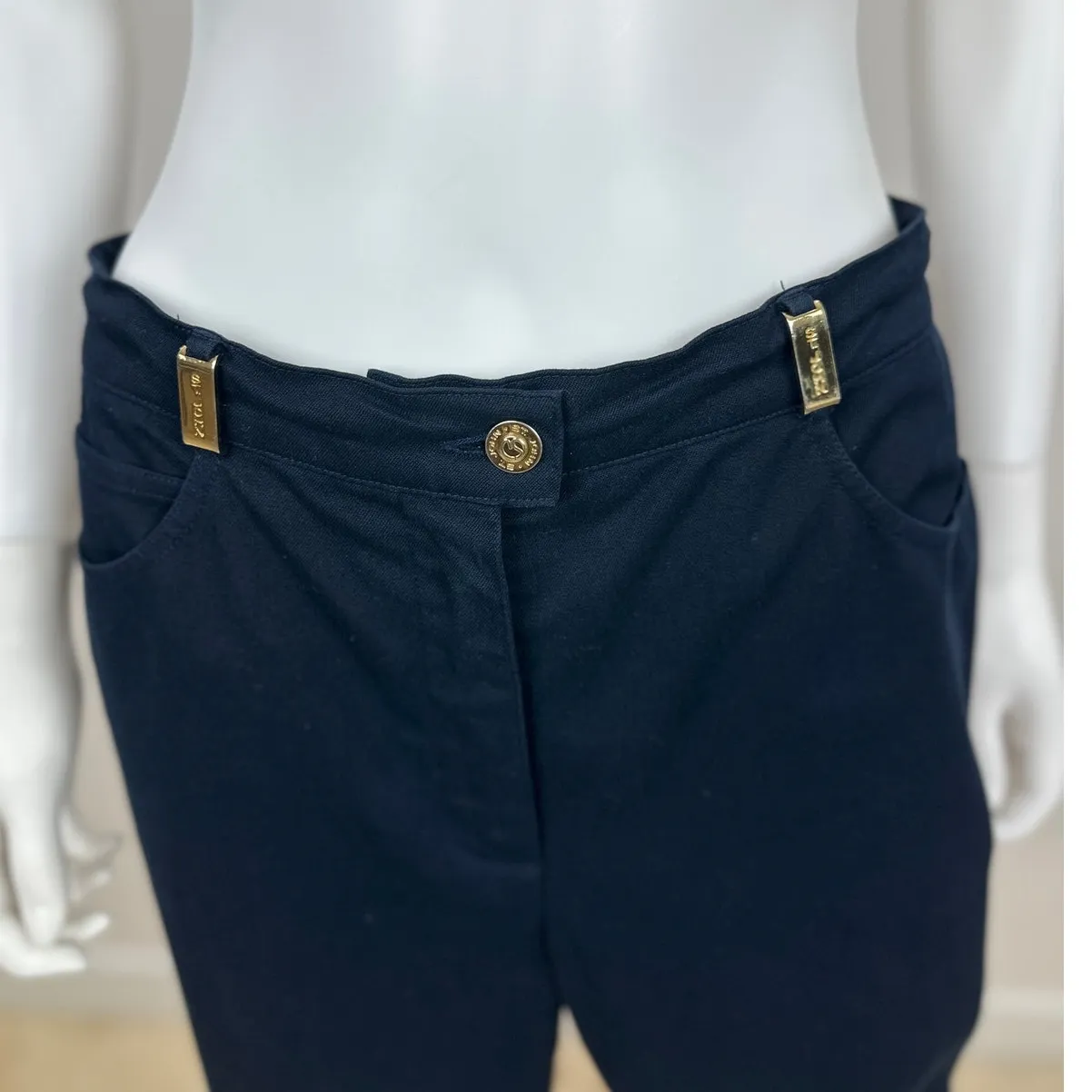 Vintage St. John Sport By Marie Gray Made in USA Classic Straight Pant Navy US 8 - Image 5