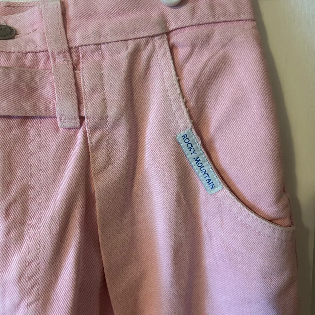 Vintage women’s pink Rocky Mountain jeans. Size 15. Used in good condition. - Image 3