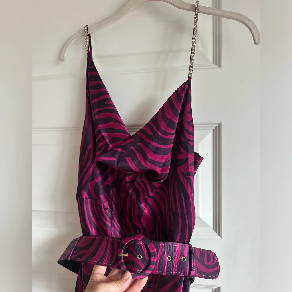 Nicholas Simone‎ Cowl Neck Printed Gown - Image 3