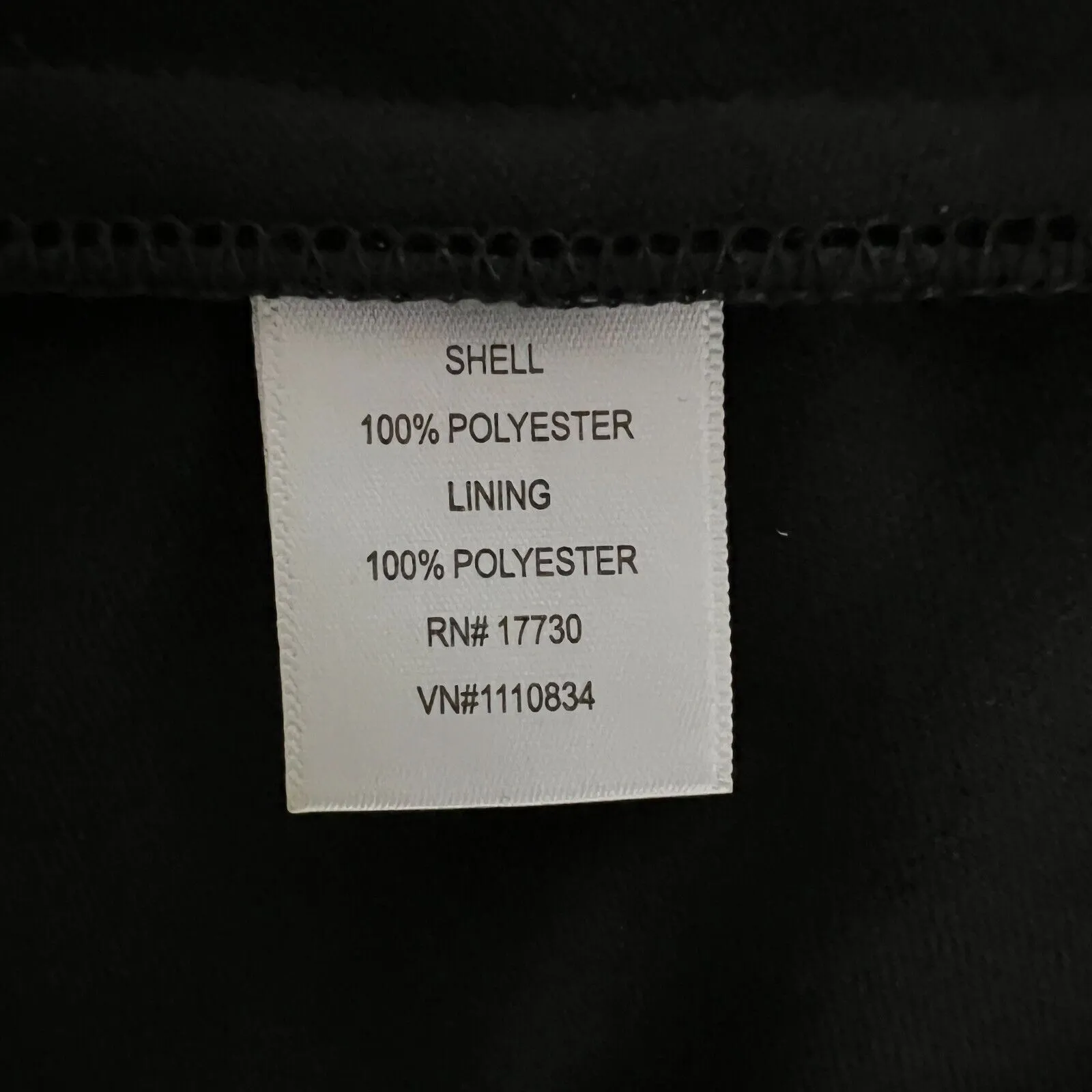 Merona Dress Womens Medium Black White Polka Dots Fit & Flare Preppy Classic‎ - Image 8