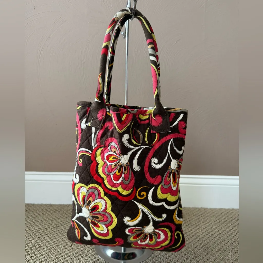 Vera Bradley Retired Puccini Red and Yellow Floral Shoulder Bag and Wallet - Image 2