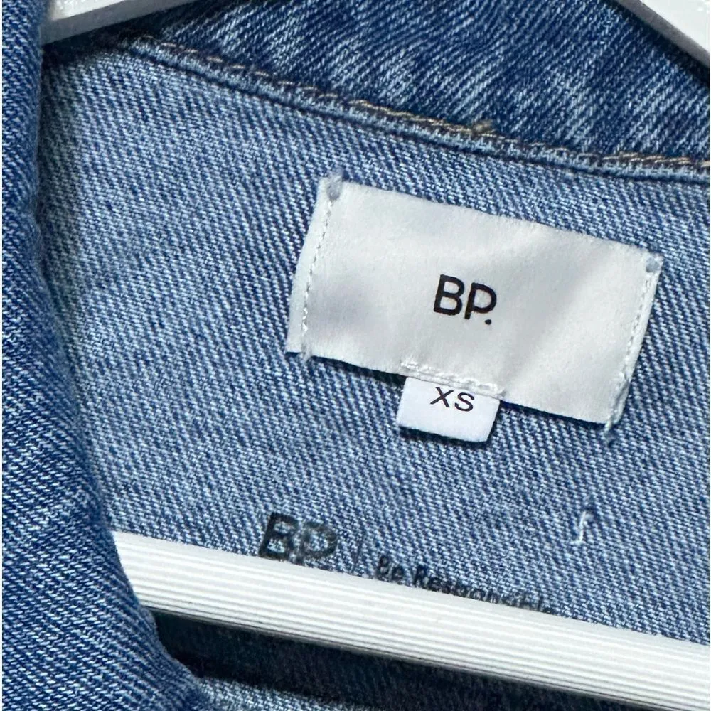BP Ultra Cropped Denim Distressed Jacket XS - Image 9