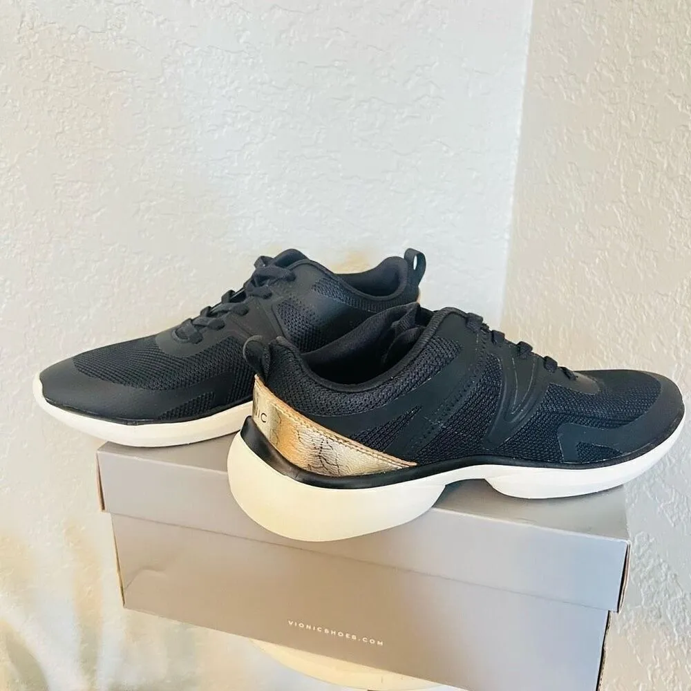 VIONIC Leyo Sneaker Orthotic Comfort Cushioned Tennis Shoes, Black, Size 8, NWT - Image 10