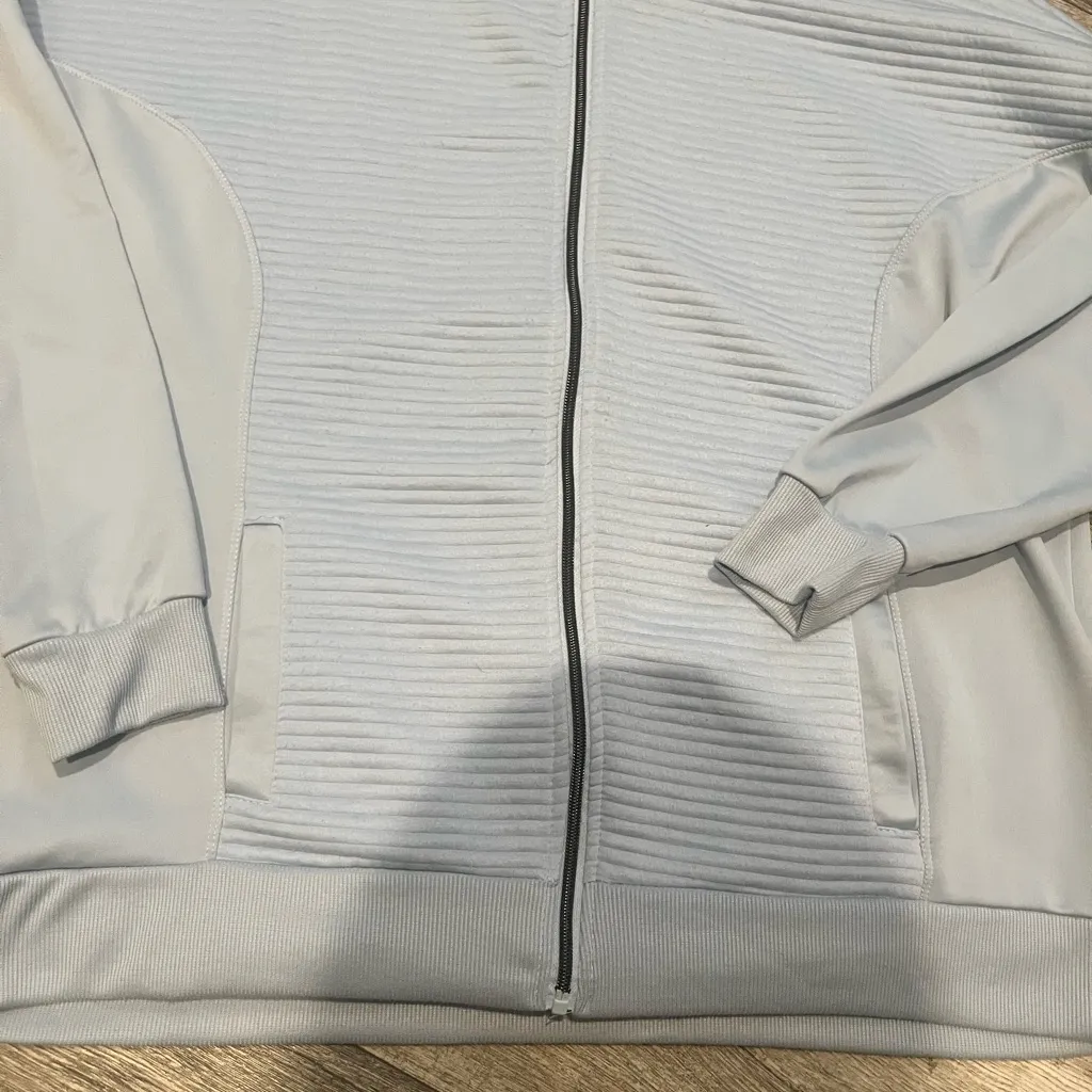 The Sweatshirt Project Womens 2X Light Gray/ Blue Full - Image 3