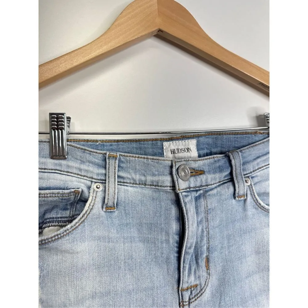 HUDSON Jeans Womens Midrise Ankle‎ Natalie Distressed Super Skinny Size 26 - Image 8