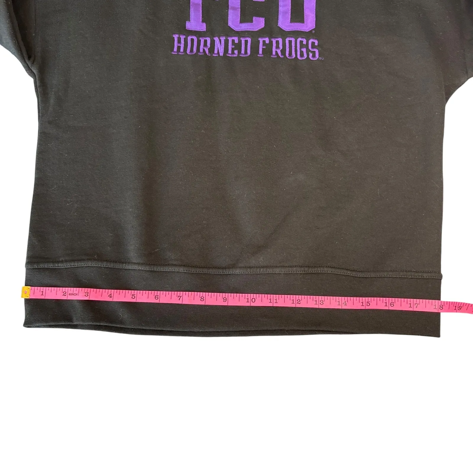 Champion  TCU Horned Frogs Embroidered Sweatshirt Womens XS Crewneck Pullover‎ - Image 4