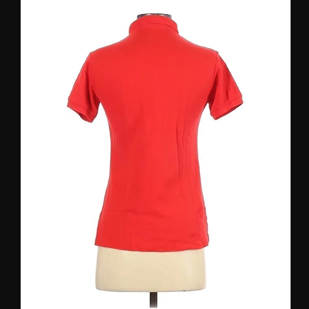 Ralph Lauren Blue Label Polo Shirt S Buttons Red Horse Logo 90s Y2K Golf Preppy - Image 3