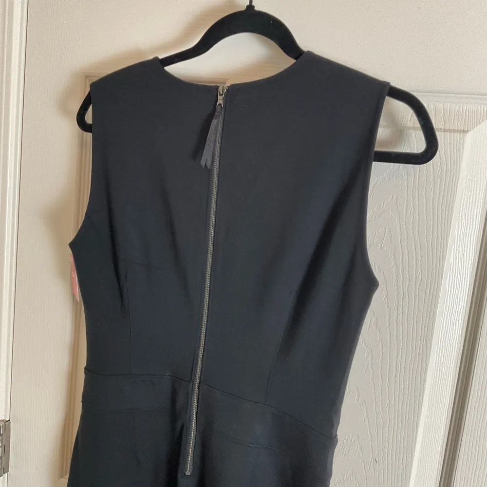 NWT Spanx The Perfect Jumpsuit Black Sleeveless Shaping Tech Flare Size Medium - Image 6