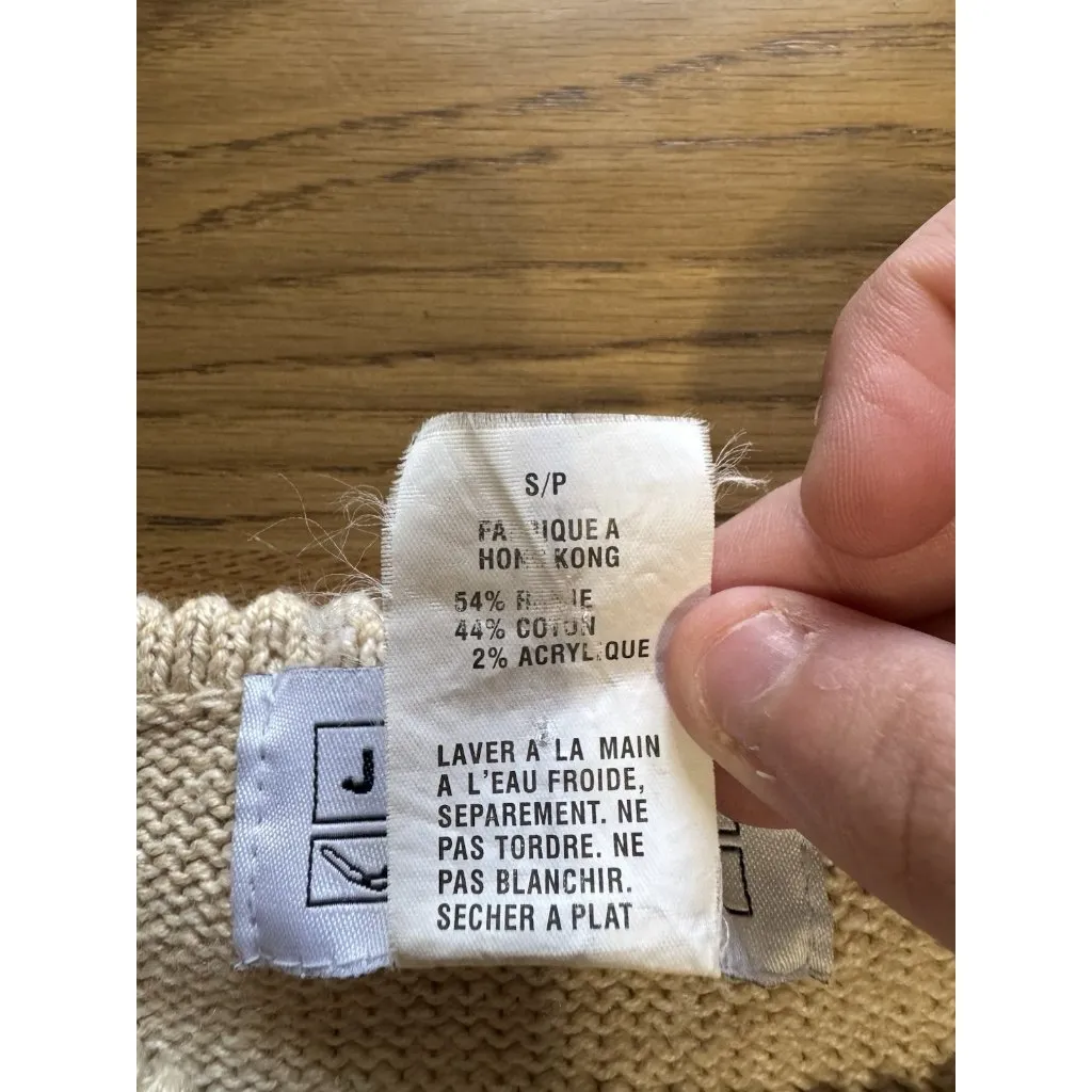 JANTZEN Petite Hand Embroidered Floral Sweater Size Small Floral Grandmacore‎ - Image 9