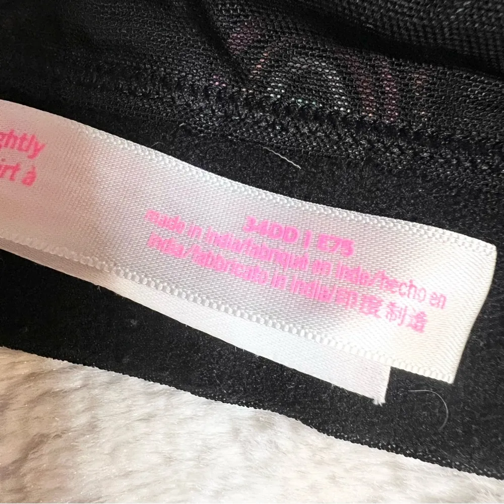 VS PINK Black Rainbow Wear Everywhere Lightly Lined T-Shirt Bra Size 34DD - Image 15