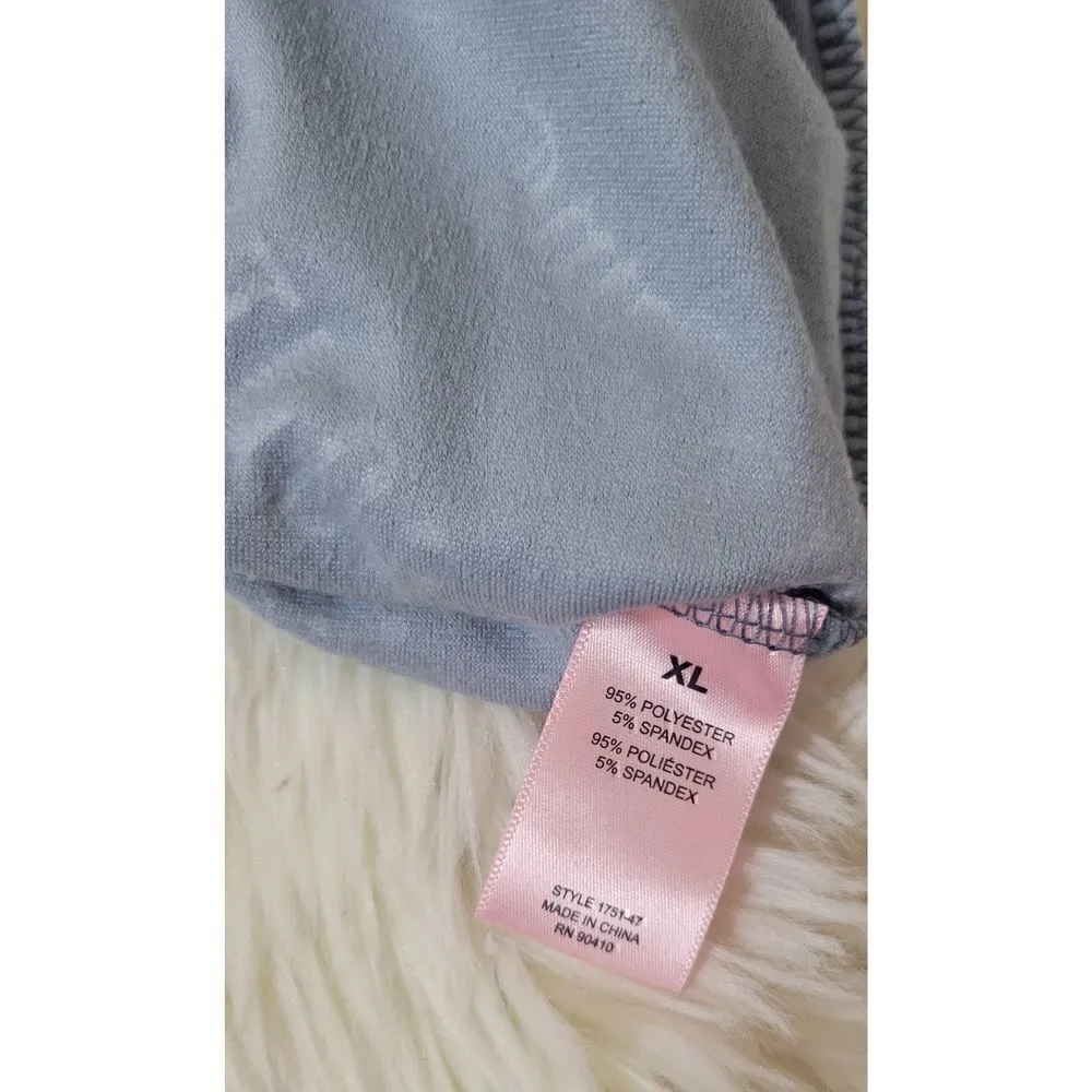 Juicy Couture Velour Lounge Shorts Size XL BlueGray - Image 4