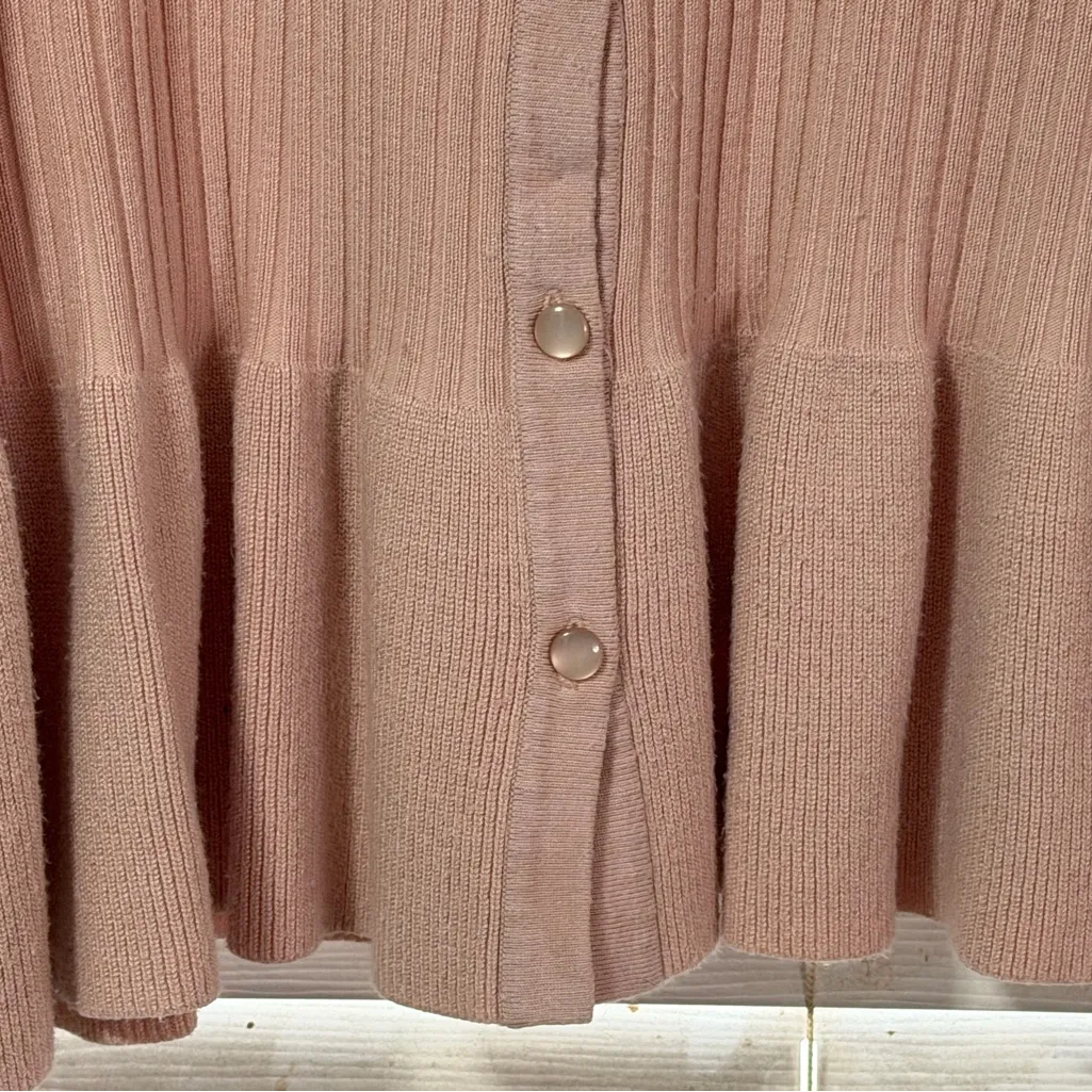 Cable & Gauge Light Pink Button-Down ribbed Shirt size XL - Image 2