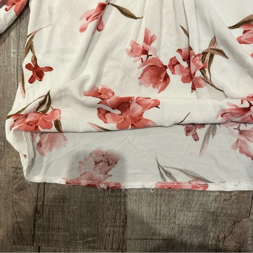 Floral Lace 3/4 Sleeve Blouse - Image 7