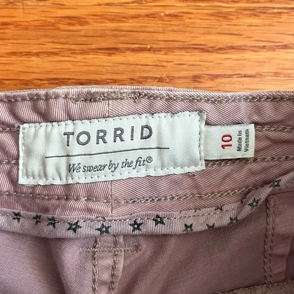 Torrid CROPPED TWILL MILITARY PANT - SOFT PINK WASH - Image 8