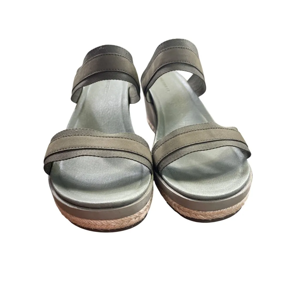 Merrell Womens Olive Green 3 " Wedge Sandals Size 11 SKU 8682 - Image 6