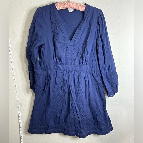 J crew V-neck mini dress with trim - Image 13