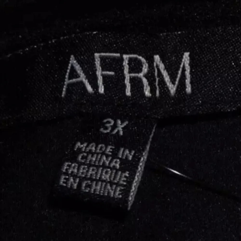 Afrm Black Braylon Faux Leather Strapless Romper Size: 3X NWT Plus Skort - Image 9