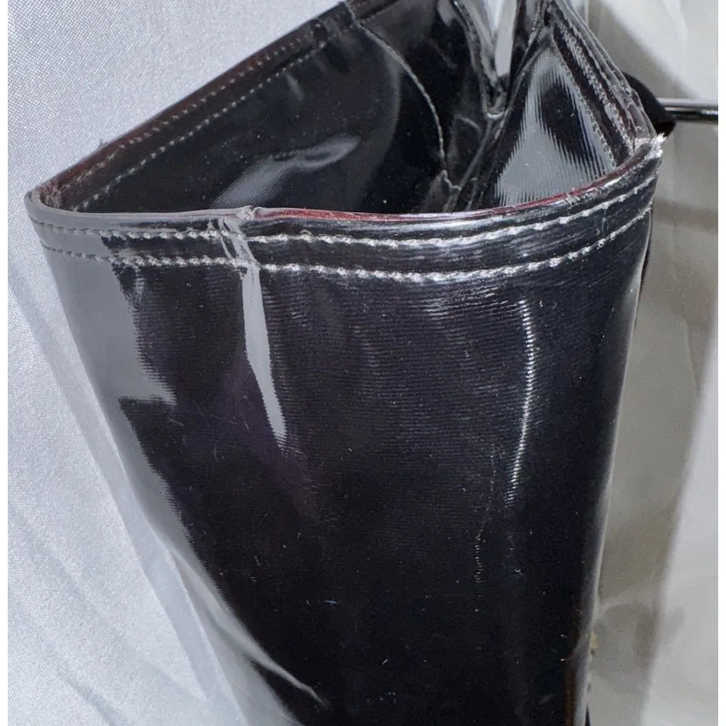 TORY BURCH Ella Medium Tote Patent Leather Black - Image 6