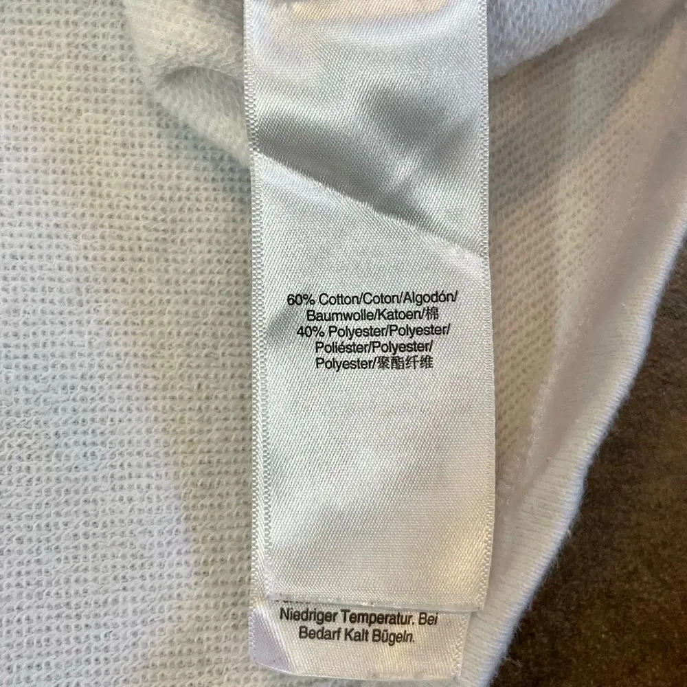 DKNY White Women’s Hoodie Sweatshirt Medium - Image 8