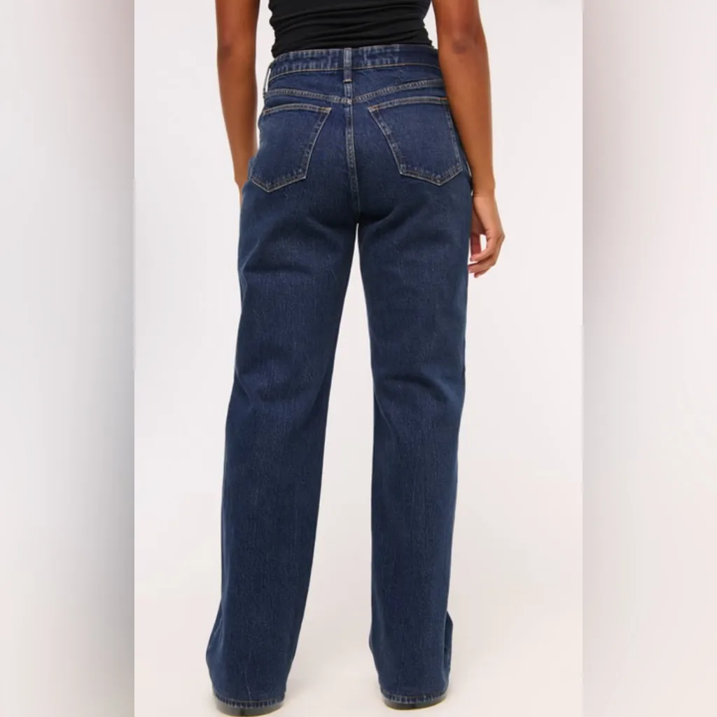 NEW Abercrombie & Fitch Curve Love High Rise 90s Relaxed Jean 30L - Image 4