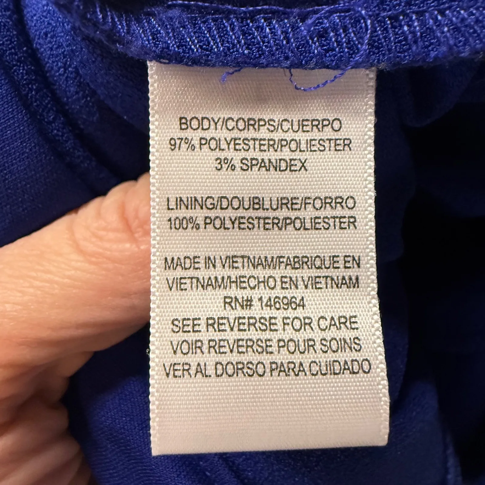 Julia Jordan Royal Blue Halter Wide Leg Jumpsuit Flirty Feminine Chic Size 12 - Image 10