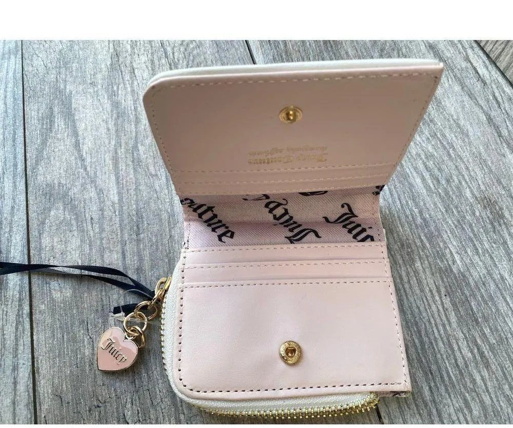 Juicy Couture | Pink Strawberry Card Case with Heart Charm - Image 3