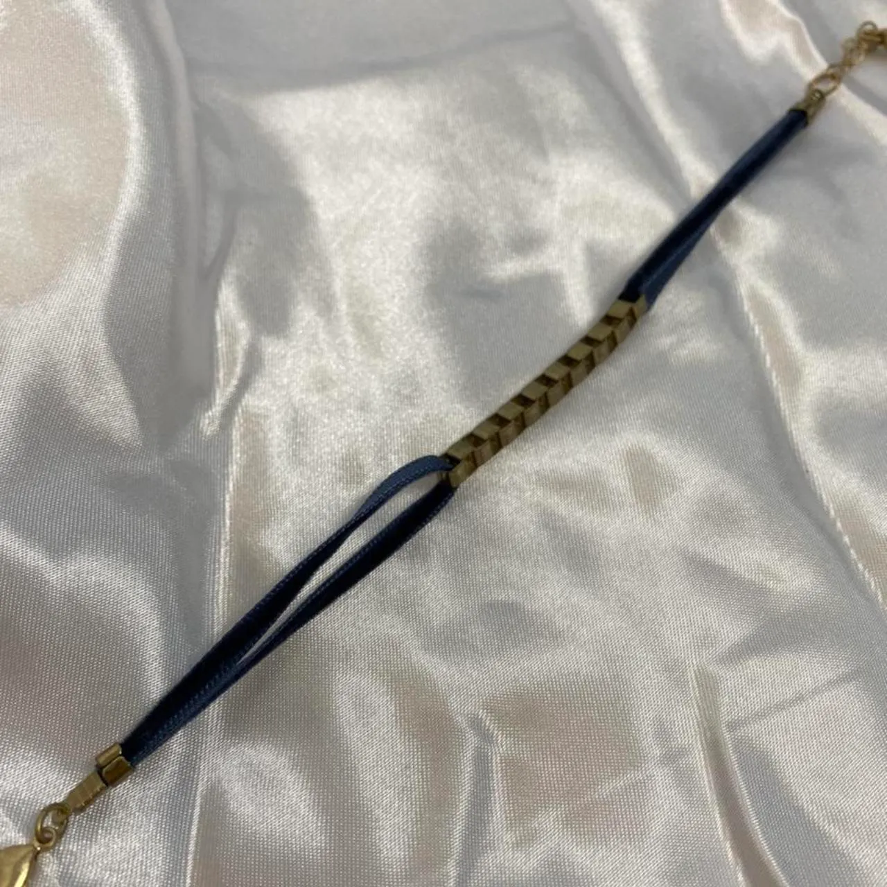 Funky Velvet Bracelet With Bronze Hardware - Image 2