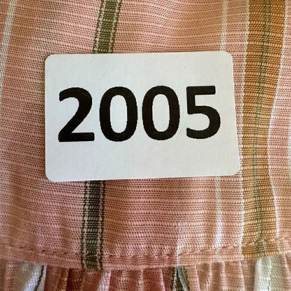 Anthropologie Maeve Pink Blush Green Striped Byron Balloon Peasant SZ S #2005 - Image 14