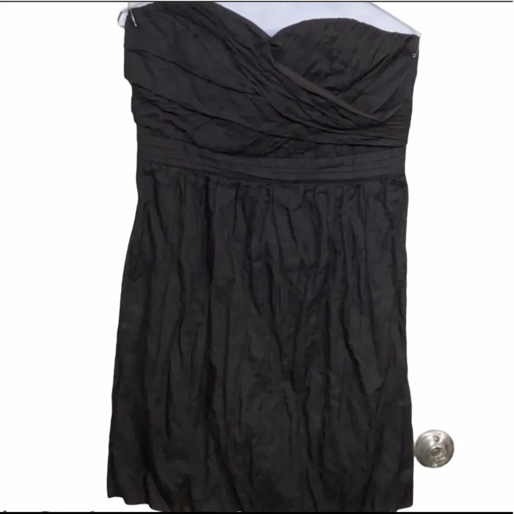 J. Crew grey with metallic threading size 8 strapless knee length dress. - Image 4