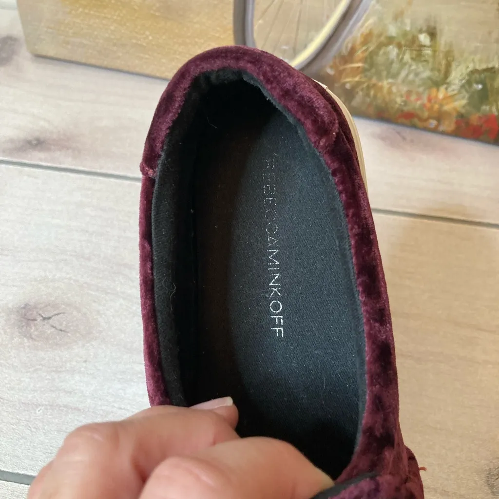 Rebecca Minkoff velvet slip on shoes. - Image 4