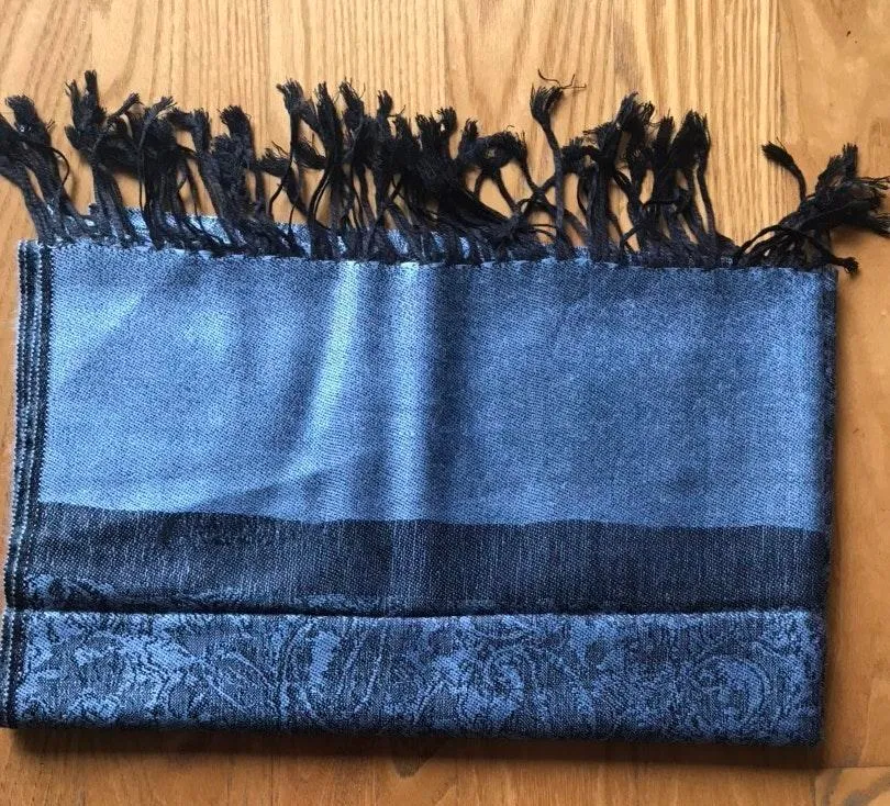 Women Paisley Pashmina Shawl Wrap Colorful Pattern Rave Winter Oversized Scarf - Image 2