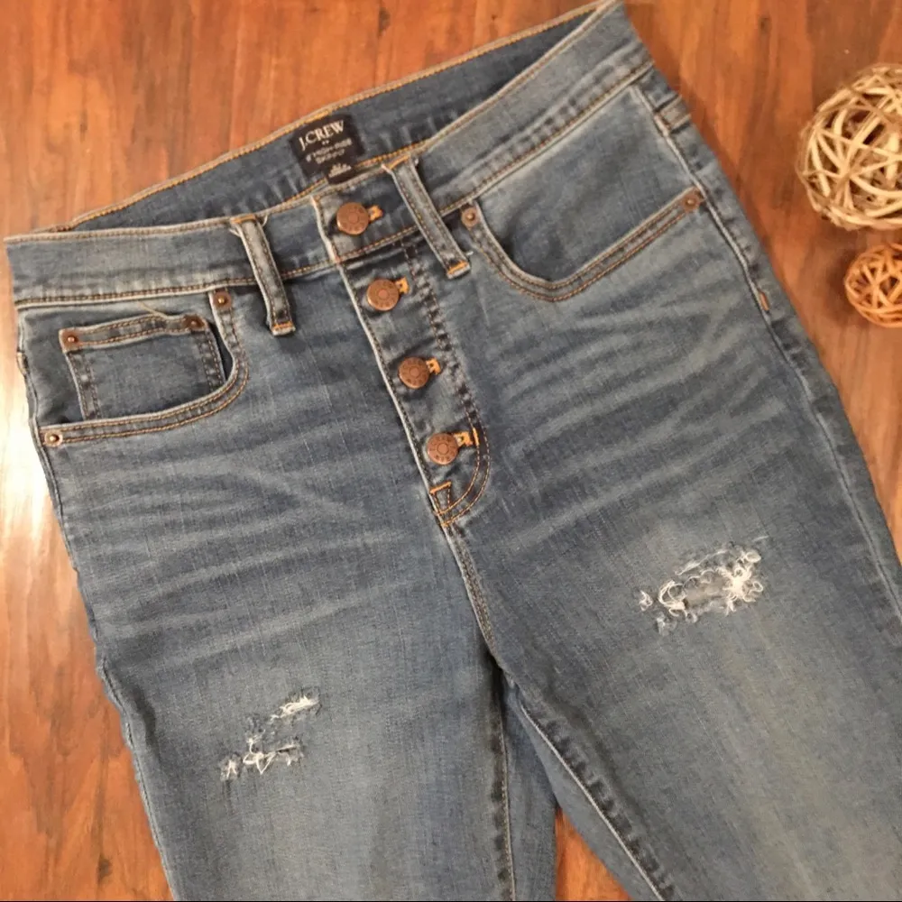 J. CREW Women’s 10” High Rise Skinny Jeans Size 27 Medium Wash - Image 6