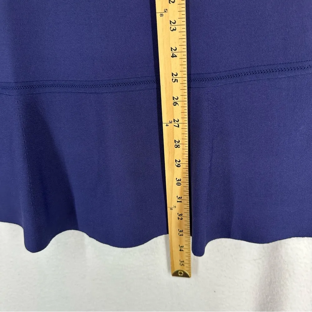 NWT Zara Knit Skater Sweater Long Sleeve Dress Womens Medium Blue - Image 5