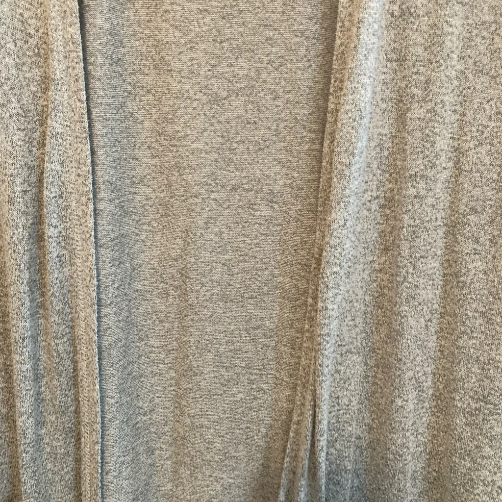 Soma Women's Gray Open Front Cardigan Duster with Pockets Medium - Image 3