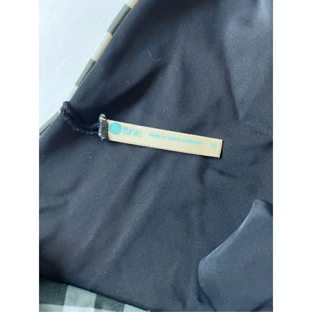 Bettinis Green and White Halter Bikini‎ - Image 5