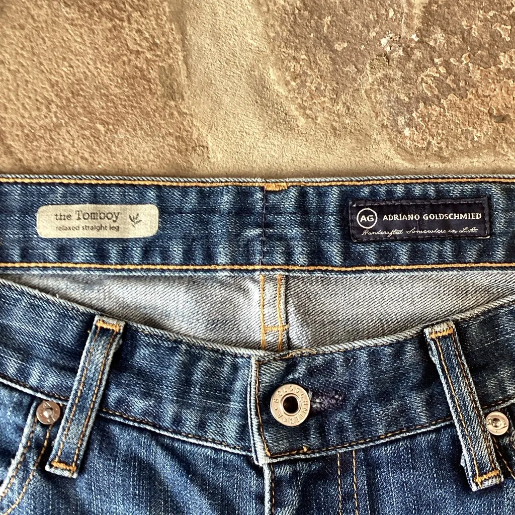 AG Adriano Goldschmed The Tomboy Straight Leg Jeans relaxed 32 - Image 3