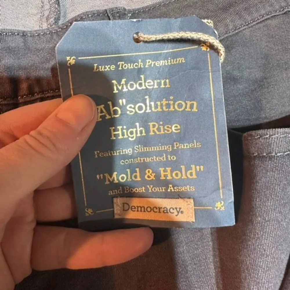 NWT Democracy Absolution Hi Rise Ankle Gray Plus Skinny Jeans Size 24W 2x - Image 5