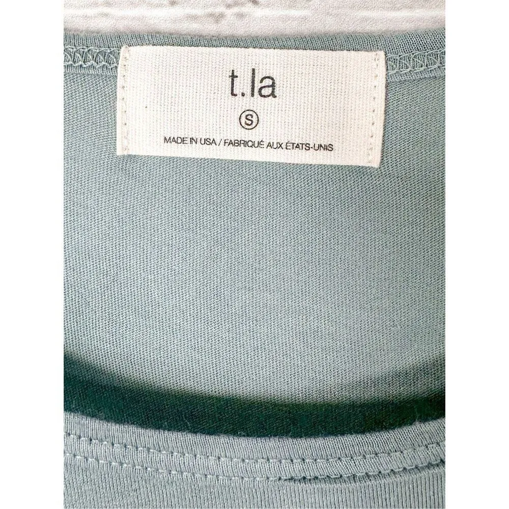Anthropologie T. La Women's Sleeveless Flared Tunic Tank Dress Light Blue Small - Image 7